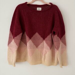 Sezane | Leopold Jumper | XL | Mohair | Red and Pink